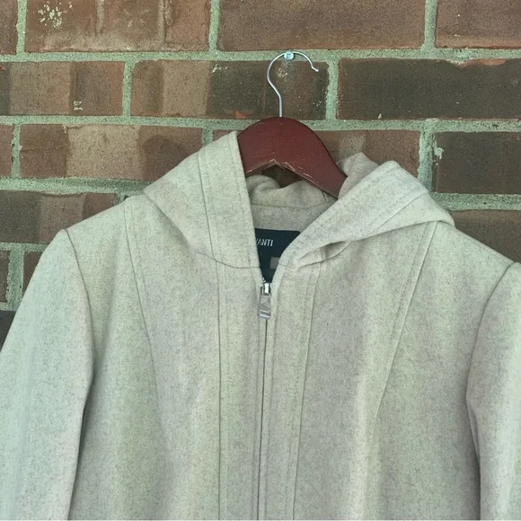 Avanti Wool Blend Hooded Zip Up Jacket Coat Women’s Large Regular - Picture 2 of 11